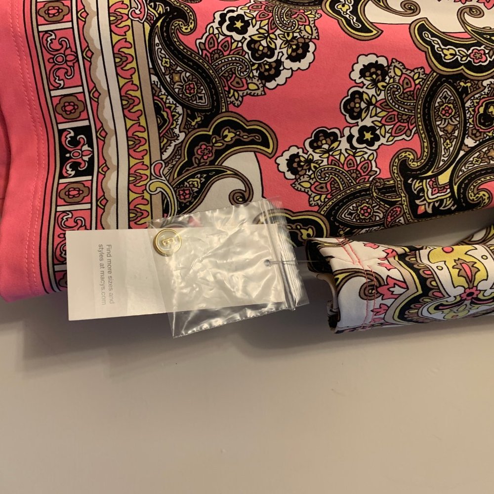 Charter Club 3/4 sleeve size pet/sm floral pattern - Picture 6 of 6